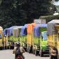 Ilustrasi Deretan Truk Angkutan Batu Bara di Jambi.FOTO :  BangkoIndependen