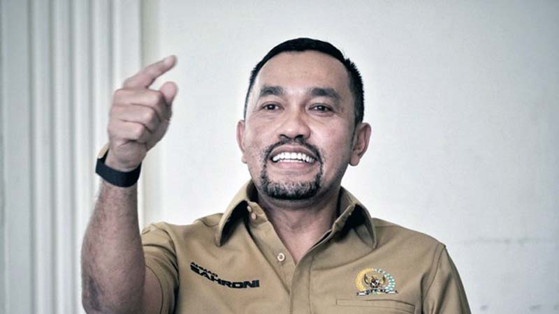 Ketua Pelaksana ajang internasional Formula E Jakarta Ahmad Sahroni. FOTO : Ist