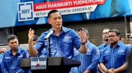 Ketua Umum Partai Demokrat Agus Harimurti Yudhoyono (AHY) di Kantor DPP Partai Demokrat, Jalan Proklamasi, Menteng, Jakarta, Kamis (12/1/2023). (Partai Demokrat )