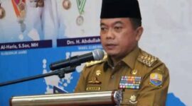 Al Haris pada pembukaan Rapat Koordinasi Perencanaan Bidang Kebudayaan dan Pariwisata se Provinsi Jambi Tahun 2022, yang berlangsung di Hotel Luminor Jambi, Senin (14/02/22). FOTO : Kominfo.