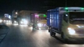 Aktivitas Angkutan Batu Bara Kembali Timbulkan Kemacetan di Mendalo dan Tempino Kabupaten Muaro Jambi. [FOTO : Ditlantas Polda Jambi]