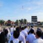 Hari Kerja Pertama Pasca Libur Idul Fitri, Pemkab Tanjab Barat Gelar Apel Besar, Rabu (26/4/23). FOTO : LIntasTungkal/Ngah