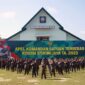Pangdam II/Sriwijaya Mayjen TNI Hilman Hadi S.I.P., M.B.A., M.Han dan Danrem lingkup KOdam II/SWJ pada Apel Komandan Satuan Tahun 2023 di Makorem 042/Gapu, Senin (15/5/23). FOTO : Penrem