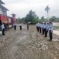FOTO : Kalapas Kelas IIB Kuala Tungkal Sugiharto, Bc. IP, S. Sos Saat Memimpin Apel Pagi.