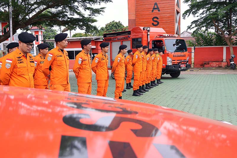 Kantor SAR Jambi Laksanakan Apel Siaga SAR Khusus Lebaran Idiul Fitri 1446 H. FOtO : HMS