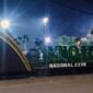 Penampakan Arena Utama Utama Pelaksanaan STQH Jambi di depan Bandara Sultan Thaha Jambi dari luar. FOTO : Tribunjambi.