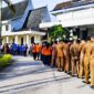 ASN (PNS/PPPK dan Honorer Pemkab Tanjab Barat pada Upacara Bendera di Halaman Kantor Bupati tanggal 3 Maret 2025. FOTO : LINTASTUNGKAL