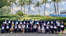 Peserta dari 21 Negara yang mengikuti Pendidikan dan Latihan peningkatan mutu pendidikan di Singapura. FOTO : Ist