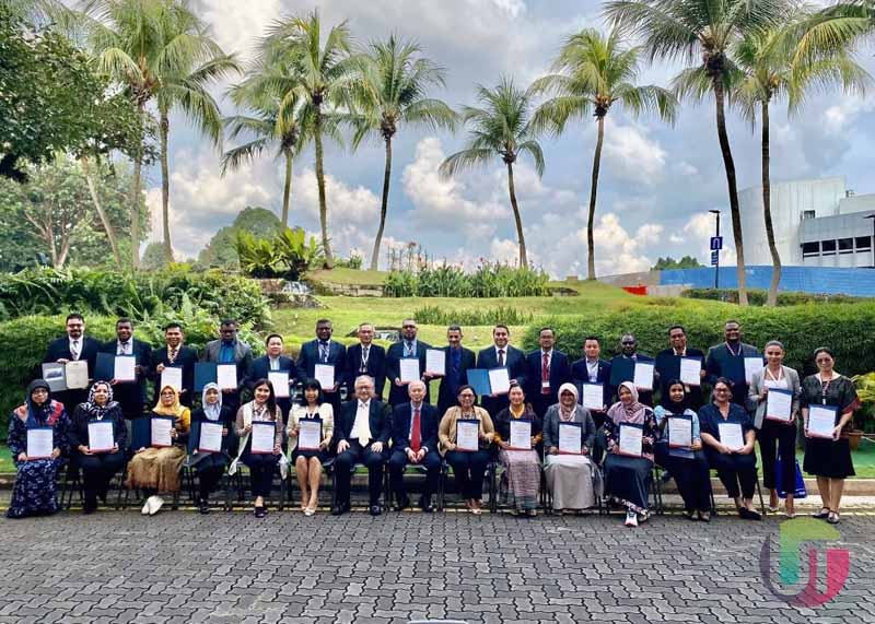 Peserta dari 21 Negara yang mengikuti Pendidikan dan Latihan peningkatan mutu pendidikan di Singapura. FOTO : Ist