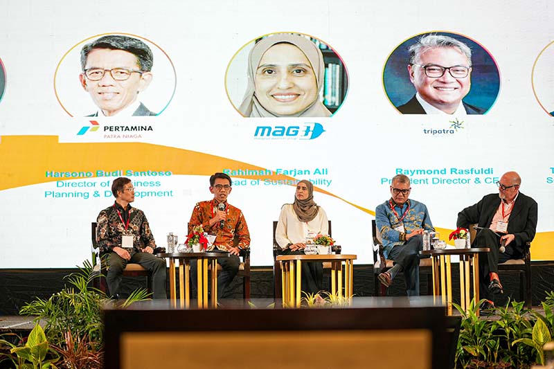 Pertamina Patra Niaga Dorong Kolaborasi Pengembangan SAF di Indonesia Aero Summit 2025. FOTO : WKI