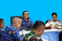 Kepala Dishub Sumut Dr. Agustinus Panjaitan Pimpin Rapat Terkait Penertibkan Angkutan Ilegal dan Pool yang Langgar Aturan. FOTO : Gunawan H