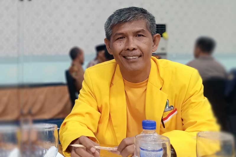 Amrizal, Ketua Tim Kerja Penjaringan Bacaleg Golkar Muaro Jambi. [FOTO : Dhea]