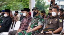 Kasrem 042/Gapu Hadiri Apel Gelar Pasukan Operasi Lilin 2021