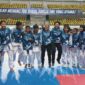 Para Atlet dan Pelatih Osamu Karate Dojo usai mengikuti kejuaraan karate Piala Kapolresta Barelang Batam, FOTO : Ist