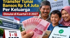 Pemerintah merencanakan skema transfer tunai langsung pada 2027 guna menekan kebocoran anggaran dan memastikan bantuan tepat sasaran. (FOTO : Dok. Istimewa LT)