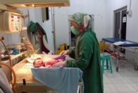 FOTO : Salah Satu Bayi yang Telah lahir di RSUD KH Daud Arif Kuala Tungkal pada Minggu 12-12-2021 melalui SC.