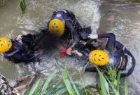  Aisyah, Bocah 5 Tahun di Kota Jambi Hanyut di Drainase Ditemukan Meninggal. FOTO : HMS