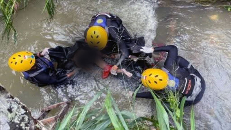 Aisyah, Bocah 5 Tahun di Kota Jambi Hanyut di Drainase Ditemukan Meninggal. FOTO : HMS