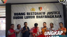 Pelaku BIS Tak Berkutik Saat Ditangkap Polisi Anggota Gabungan Opsnal Sat Reskrim dan Sat Narkoba Polres Merangin pada Rabu (28/6/23). FOTO : Hms