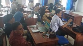Peserta Bimtek SIA BUMDes Dinas PMD Tanjab Barat. FOTO : Boy/Lt