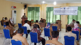 FOTO : Pelaksanaan Sosialisasi Pembekalan dan Persiapan Pensiun di BKPSDM Tanjabbar, Selasa (14/07/20).