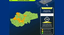 UPDATE Peringatan Dini Cuaca Jambi Tanggal 31 Januari 2022