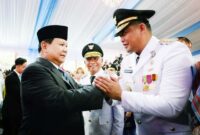 Bobby Nasution Usai Dilantik Prabowo Jadi Gubernur Sumut. Ia Lantas Pastikan Akan Selaraskan Program dengan Pemerintah Pusat. [FOTO : Rizky Zulianda]