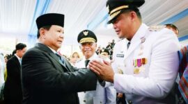 Bobby Nasution Usai Dilantik Prabowo Jadi Gubernur Sumut. Ia Lantas Pastikan Akan Selaraskan Program dengan Pemerintah Pusat. [FOTO : Rizky Zulianda]