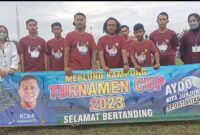 Panitia Merlung Kampung Turnamen Cup 2023. FOTO : Ist