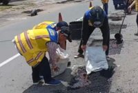 Jelang Idul Fitri 2025, BPJN Jambi Telah Memulai Penutupan Lubang di Jalan Nasional yang Jumlahnya Mencapai 2.719 Titk. FOTO : HMS