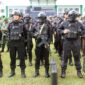 Brimob Polda Jambi Terjunkan 182 Personel Pengamanan Kunjungan Wapres. FOTO : Hms