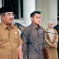Bupati H. Anwar Sadat Memimpin Apel Senin Pagi di halaman Kantor Bupati Tanjung Jabung Barat, Senin (1/9/25). FOTO : PROKOPIM