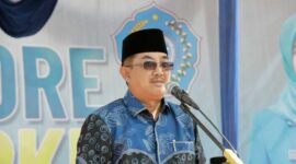 Bupati H Awar Sadat membuka secara resmi Jambore Kader PKK Tanjung Jabung Barat 2022. FOTO : Prokopim
