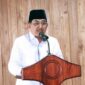FOTO : Bupati Tanjab Barat KH. Anwar Sadat Saat Membuka Training Center ( TC) tahap 1 Kafilah Musabaqah Tilawatil Qur'an di Hotel Ar Riyadh Kuala Tungkal, Sabtu (27/03/21).