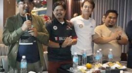 Anggota DPRD Tanjab Barat Suprayogi Saiful Dampingi Bupati Anwar Sadat Tutup Biliard Turnamen 2025. FOTO : HMS