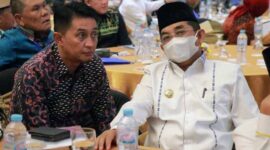Pj Bupati Muaro Jambi Bachyuni Deliansyah Saat Hadiri Rapat Koordinasi APKASI di Grand Sahid Jaya Hotel, Jakarta. Rabu (21/9/22). FOTO : Ist.