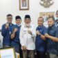 FOTO : Bupati Tanjung Jabung Barat H. Anwar Sadar Saat Menerima Kunjungan Silaturrahmi dan Audiensi Pimpinan dan Redaksi Media Harian Tribun Jambi, Senin (29/03/21).