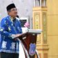 Bupati H. Anwar Sadat, membuka Seminar Nasional Sekaligus Memberikan Pemaparan. FOTO : Prokopim