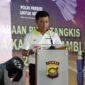 Kapolda Jambi Irjen Pol Rusdi Hartono Menutup Kejuaraan Badminton Piala Kapolda Jambi tahun 2023, Minggu (25/6/23). FOTO : Dhea