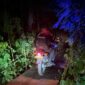 Personil Batalyon B Pelopor Patroli Harkamtibmas di Wilayah Merangin. FOTO : HMs