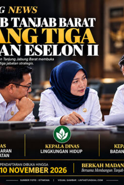 Pemkab Tanjab Barat Lelang Tiga Jabatan Eselon II, Pendaftaran Dibuka Hingga 10 November