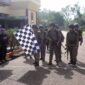 Dansat Brimob Polda Jambi Kombes Pol Nadi Chaidir Ketika Melepas Peserta Lomba KLBM di Mako Brimob Batalyon A Pelopor, Sungai Bertam, Muaro Jambi, Senin (24/10/22). FOTO : Dhea