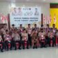 Bupati Anwar Sadat Buka KML Kwarcab Pramuka Tanjab Barat di Gedung Balai Adat, Senin (27/12/21).