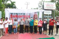 FOTO : Bupati Tanjung Jabung Barat, H. Safrial bersama para OPD terkait melakukan Launching destinasi ekowisata khususnya di Kecamatan Betara, Kelurahan Mekar Jaya. Sabtu (05/12/20).