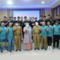 Bupati Muaro Jambi Hj. Masnah Busro Saat Sambutan Melepas Tim Sepak Bola Muaro Jambi untuk mengikuti Piala Gubenur Cup Jambi 2022 di Aula Rumah Dinas Bupati, Selasa siang (04/01/22). FOTO : Diskominfo