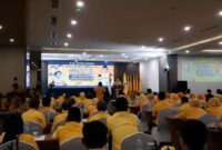 Acara Pembukaan Pendidikan Politik, Orientasi Caleg dan Bimtek Sikadeka Partai Golkar di Hotel BW Luxury Kota Jambi Minggu, (17/12/23). FOTO : Dhea/HMS  