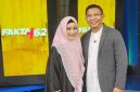 CEO Salmi Halal Tour, Gita Indah Puspita (kiri) dan suami, H.M. Nuh (kanan).  FOTO : YOGA
