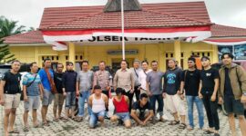 Sat Reskrim Polres Merangin Bekuk 2 Pelaku Pembobol Rumah dan 1 Orang Penadah. FOTO : HMs