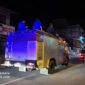 Petugas Pemadam Kebakaran dan Penyelamatan Kabupaten Tanjung Jabung Barat saat memberikan himbauan antisipasi kebakaran, Selasa (17/5/22) Malam. FOTO : LT