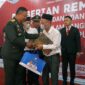 Danrem 042/Gapu Brigjen TNI Supriono Saat Hadiri Penyerahan Remisi di Lembaga Pemasyarakatan Kelas IIA, Jalan Kapten Pattimura Kel, Rawasari, Kec. Alam barajo, Kota Jambi, Kamis (17/8/23). FOTO : PENREM